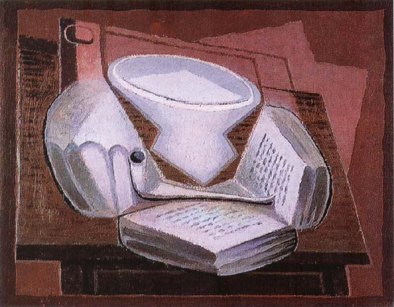 Juan Gris The Pipe on the book France oil painting art